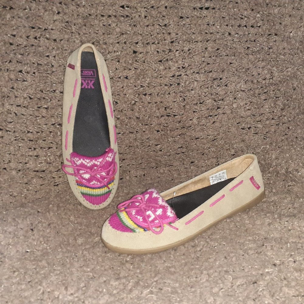 VANS X KROCHET KIDS-Alpaca-Slip On-Camel #VN0UDL8NS-Sz 7-NWOB